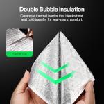 VIVOSUN 2-Pack Reflective Pipe Insulation Roll 6"x25