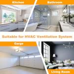 PATIKIL 6" Motorized Adjustable Duct Damper