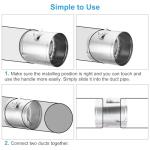 PATIKIL 12" Adjustable HVAC Duct Volume Damper