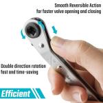 Duratech HVAC Service Wrench Set with Hex Bit