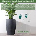 XLUX Long Probe Soil Moisture Meter for Plants