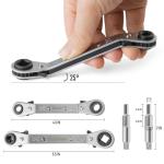 Duratech HVAC Service Wrench Set with Hex Bit