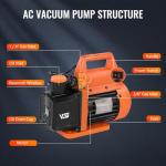 VOGTEN 4.5 CFM Vacuum Pump and Gauge Set