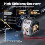 VIVOHOME 3/4HP Single Cylinder Refrigerant Recovery Machine