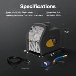 VIVOHOME 3/4HP Single Cylinder Refrigerant Recovery Machine