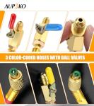 HVAC Charging Hose and Ball Valve Kit