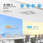 ROVSUN 18000 BTU Dual Zone Ceiling Cassette AC/Heater