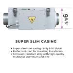 VENTS-US Frigate ERV 80 EC Energy Recovery Fan