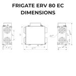 VENTS-US Frigate ERV 80 EC Energy Recovery Fan