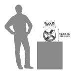 Cool Attic CX1500 Power Attic Ventilator 14-Inch