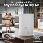 Everlasting Comfort 6L Ultrasonic Humidifier for Rooms