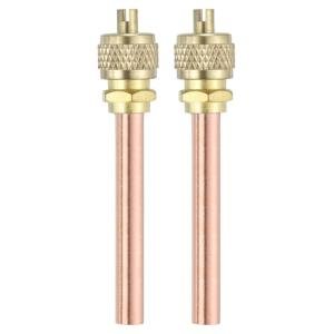 Brass Copper Refrigerant Access Valves for HVAC