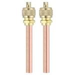 Brass Copper Refrigerant Access Valves for HVAC