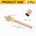 Brass Copper Refrigerant Access Valves for HVAC