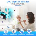 Qualirey 26W UV Light Air Purifier for HVAC
