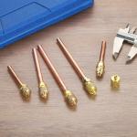 Brass Copper Refrigerant Access Valves for HVAC