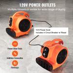 VEVOR 1/4 HP Portable Air Mover and Dryer