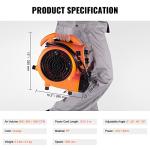 VEVOR 1/4 HP Portable Air Mover and Dryer
