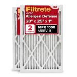 Filtrete 20x25x1 AC Air Filter, 2-Pack