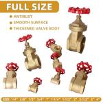 2-1/2" Brass Gate Valve with Wheel Handle