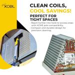 Finxcel Heavy-Duty Coil Cleaning Brush for HVAC