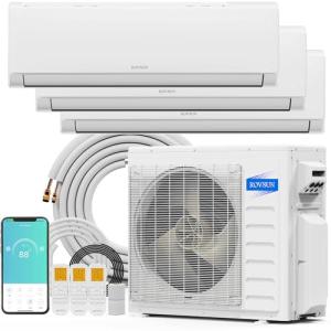 ROVSUN 28000 BTU Tri-Zone Mini Split AC System
