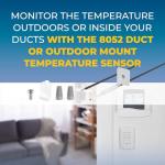 Duct or Outdoor Mount Temperature Sensor for Aprilaire