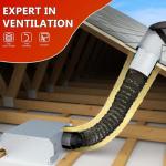 4-Inch R4.2 Insulated Flexible Duct - 25 Feet