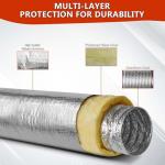 4-Inch R4.2 Insulated Flexible Duct - 25 Feet