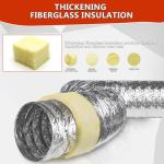 4-Inch R4.2 Insulated Flexible Duct - 25 Feet