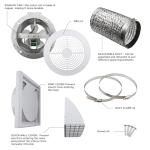 Quini 512M 6-inch Bathroom Kitchen Exhaust Fan