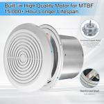 Zeikiwe 7 Inch Quiet Bathroom Exhaust Fan