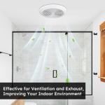 7 Inch Bathroom Exhaust Fan, 50 CFM, Quiet