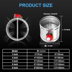 ZOWZEA 8" Motorized Duct Damper for HVAC