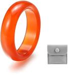 Red Carnelian Healing Crystal Ring for Women