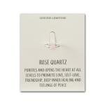 Rose Quartz Adjustable Ring with Quote Card