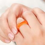 Carnelian Ring for Women - Red Gemstone Jewelry