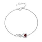January Birthstone Red Garnet Bracelet for Women