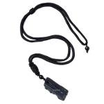 Black Tourmaline Raw Stone Adjustable Necklace