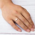 Rose Quartz Adjustable Ring by Philip Jones