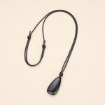 Black Tourmaline Teardrop Pendant Necklace for Everyone