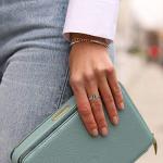 Celtic Heart Birthstone Adjustable Silver Ring