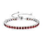 January Birthstone Garnet Bracelet for Women