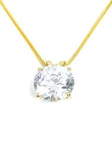 18k Gold Diamond Pendant Necklace for Women