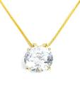 18k Gold Diamond Pendant Necklace for Women