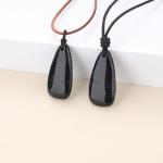 Black Tourmaline Teardrop Pendant Necklace for Everyone