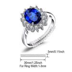 Princess Diana-Inspired Halo Gemstone Engagement Rings