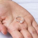 Rose Quartz Adjustable Ring by Philip Jones