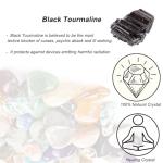Black Tourmaline Raw Stone Adjustable Necklace