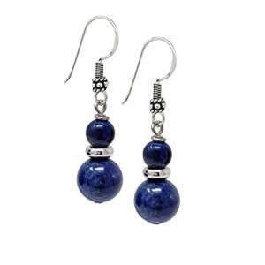 Natural Gemstone Dangle Earrings with Sterling Silver